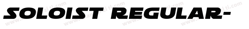 Soloist Regular字体转换